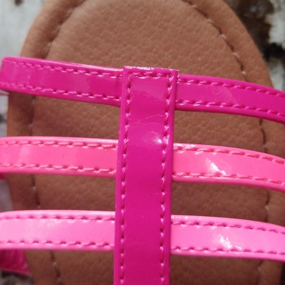 Zoē & Zac // hot pink sandals // caged - Picture 2 of 6